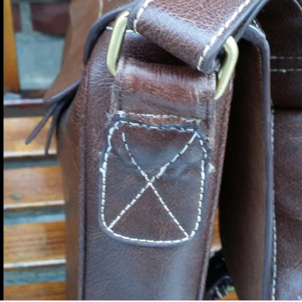 Brown Leather Men's Bag